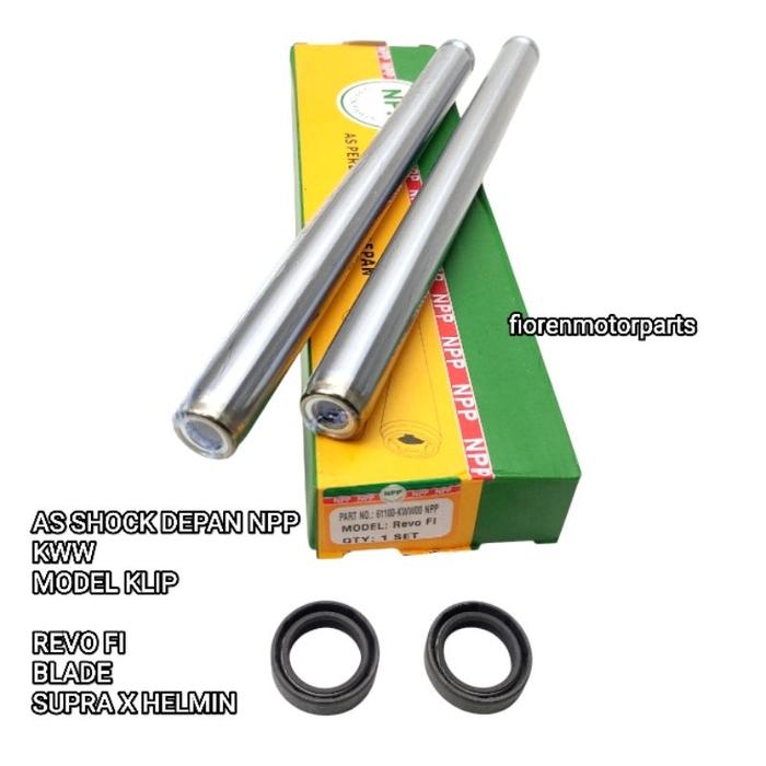 AS SHOCK DEPAN + SEAL SHOCK 1PASANG REVO FI. BLADE NEW 110 REVO ABSOLUTE 110 2011-2012 MODEL KLIP KW