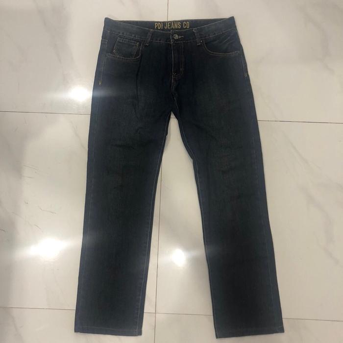 Preloved Celana Panjang Original PDI jeans , bahan soft jeans , warna biru tua