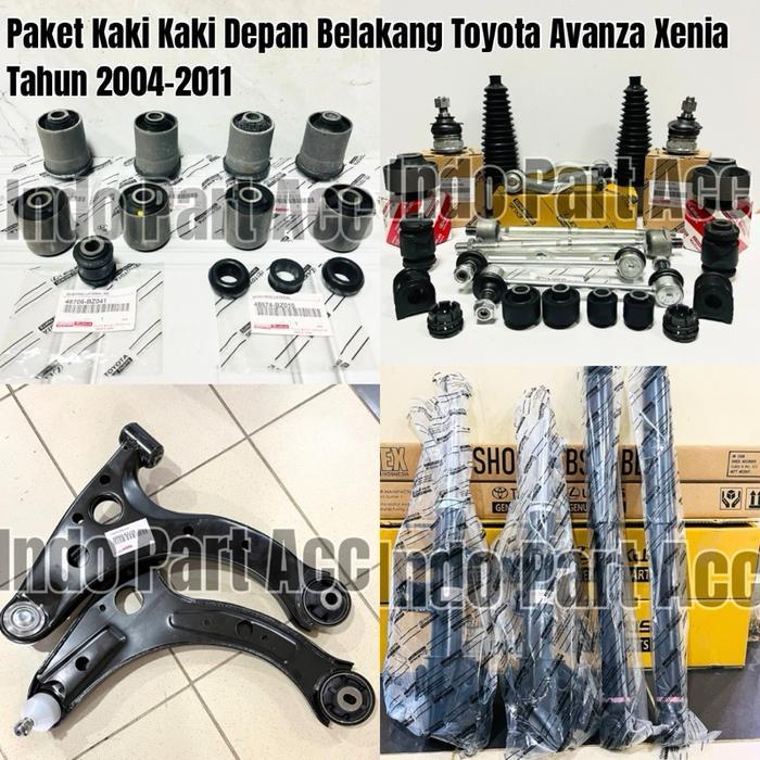 Paket Full Set Shockbreaker - Lower Arm Assy - Link Stabilizer - Bushing Arm Avanza Xenia 2004-2011