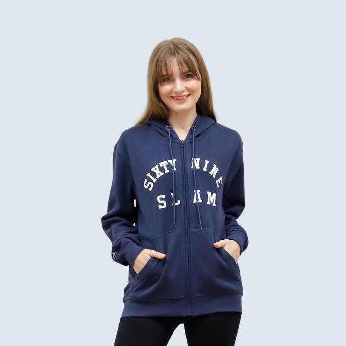 AERO BALE Jaket Hoodie Zipper | Bordir 69 Slam | Unisex Katun Tebal Premium