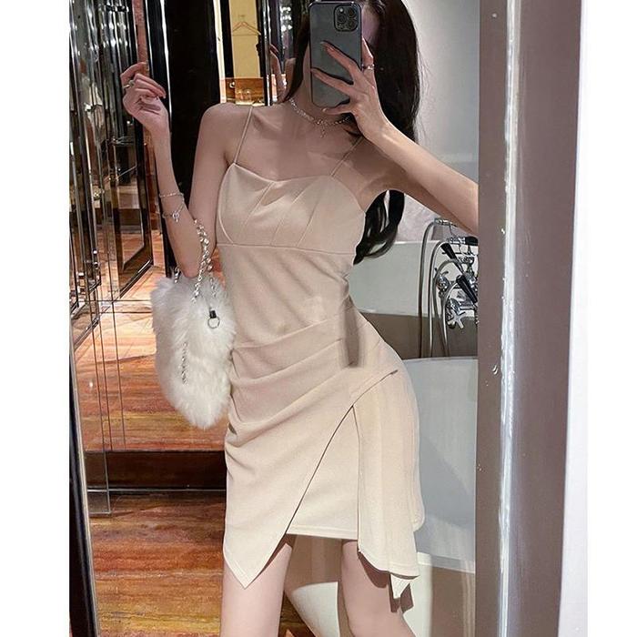 1319 halter  dress summer beach dress little black bodycon mini dress v neck  dress party night club