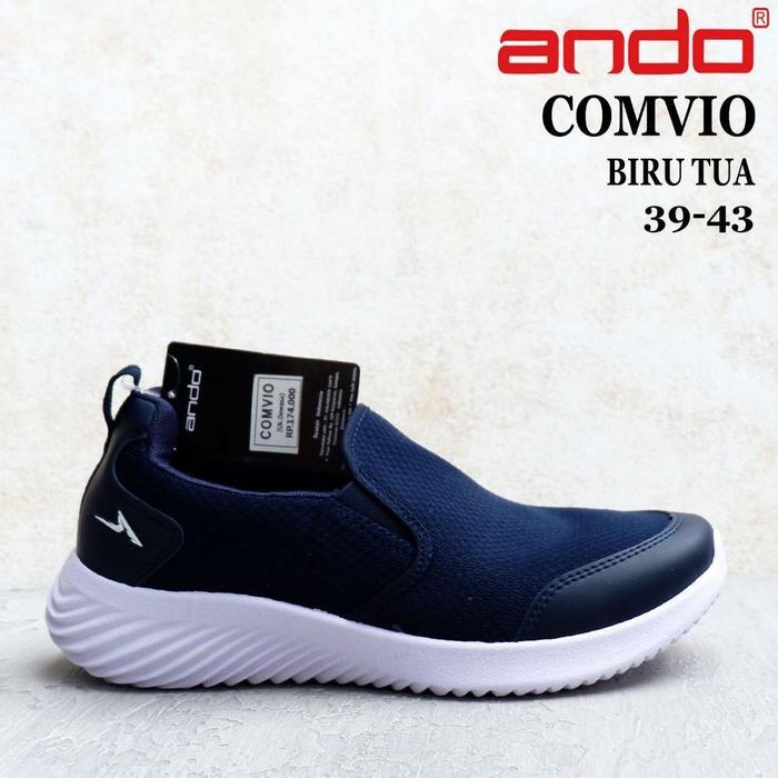 New Arrival Sepatu pria Ando - Sepatu slip on - HOVIX & COMVIO & MASTOR - size 39-43 - Sepatu sekola