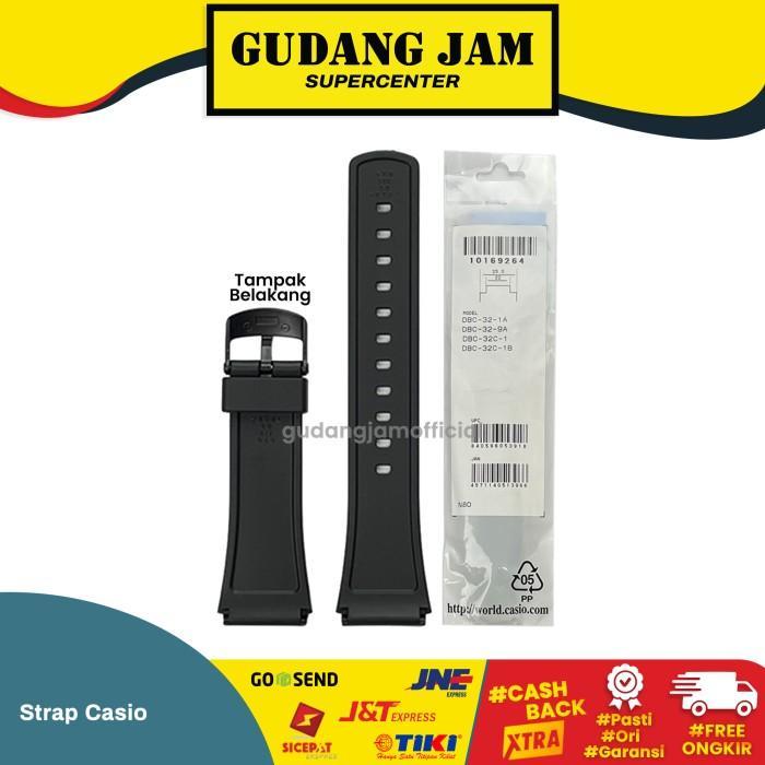 Tali Strap Casio DBC-32 DBC32 DBC-32C 32C DBC32C Band Watch Original