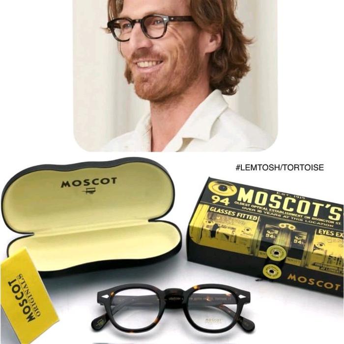 Moscot Kacamata Lemtosh Tortoise Model 94 dengan Case dan Kemasan Original