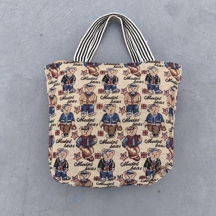 Tas ToteBag Tas Murah Tas Second Tas Vintage Tas Unik Tas Motif Tas Teenie Weenie Bear