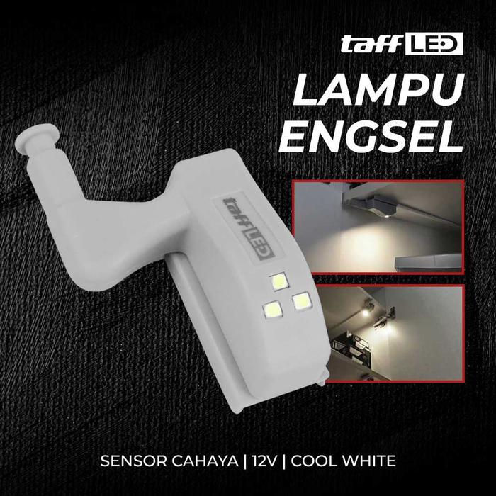 TaffLED Lampu Engsel Sendok LED Kabinet Sensor Cahaya Cool White 12V - XYD