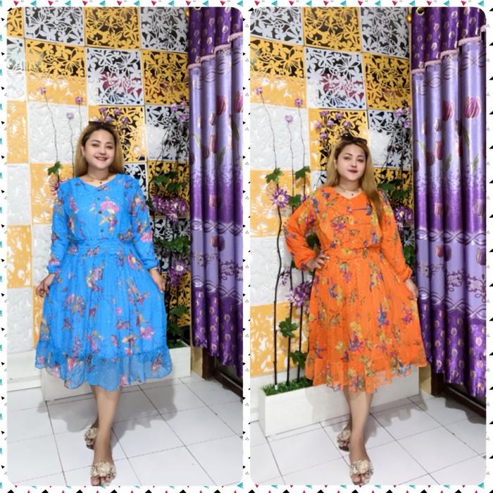 Dress Ariel Tatum Kukupu gliter