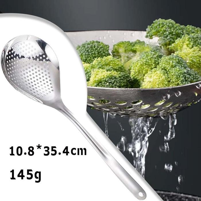 Centong Saringan Stainless Steel Sendok Saringan Mie Serbaguna Saringan Sendok Saring Sendok Penyari