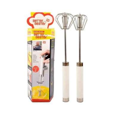 BETTER BEATER Mini Hand Mixer Tangan Manual - Pengocok Kue Telur Adonan Praktis
