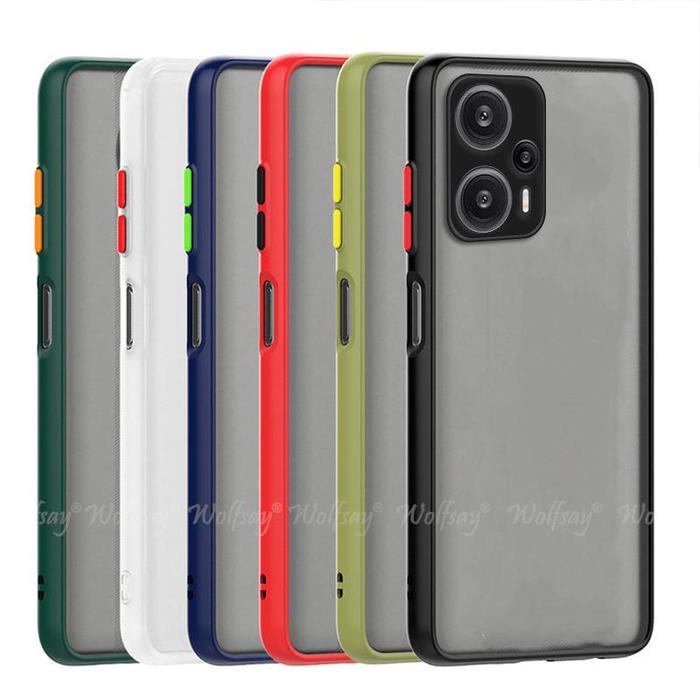 For Xiaomi Poco F5 Case Silicone Matte Clear TPU Cover Poco F5 Pro