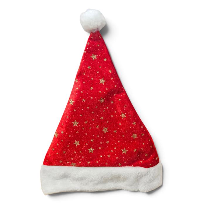 Topi Natal Santa Dewasa Tebal frozen bintang A9/63