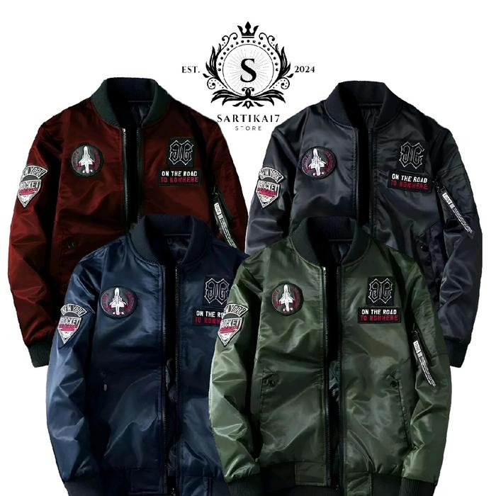 JAKET Motor PRIA MURAH BORDIR ON THE ROAD PRIA DAN WANITA UNISEX  Nyaman Simple Dan Elegan Semi Wate
