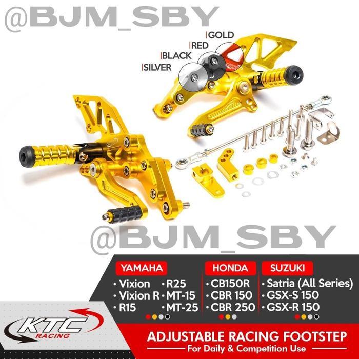 UNDERBONE FOOTSTEP LIPAT KTC ORIGINAL SUZUKI SATRIA FU GSX R S 150