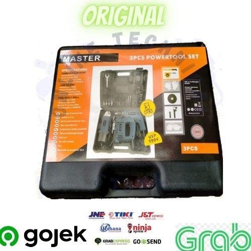 PAKET 1BOX SET 3PCS MASTER GERINDA TANGAN-MESIN BOR-JIG SAW MASTER