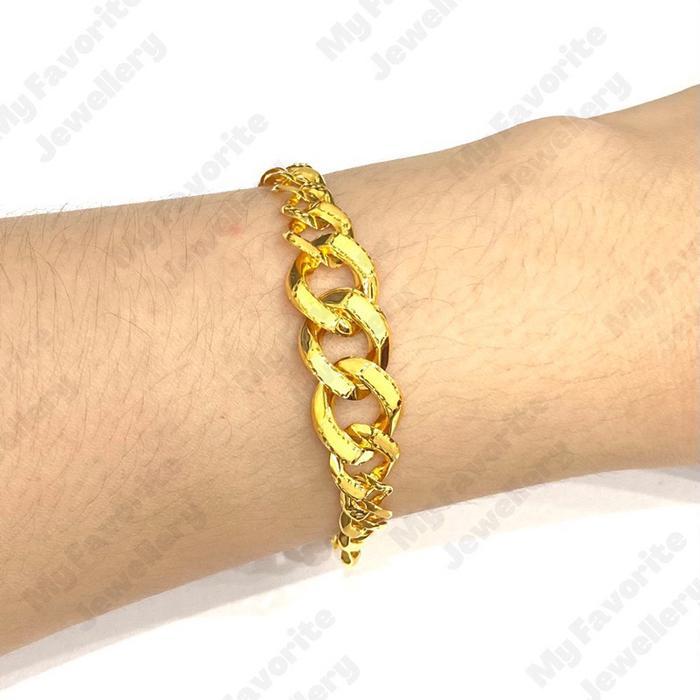 GELANG SISIK NAGA NEW EMAS ASLI KADAR 700