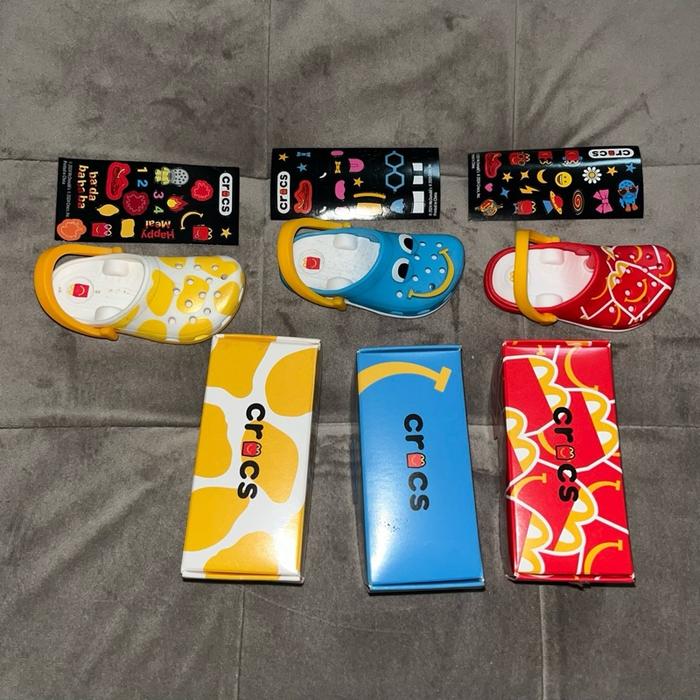 Mainan crocs Keychain crocs x mcdonalds
