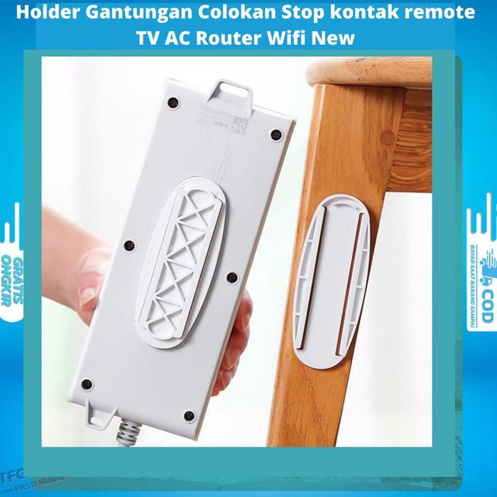 Holder Gantungan Colokan Stop kontak remote TV AC Router Wifi New