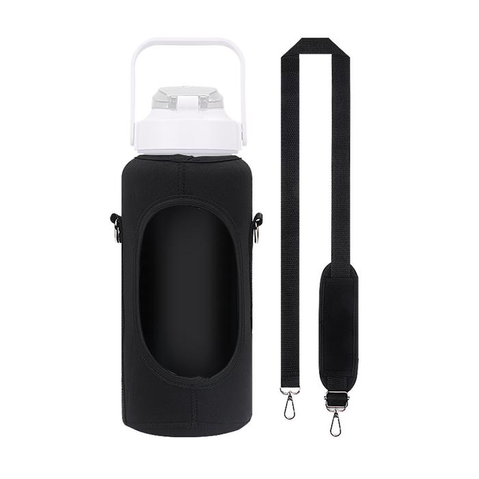 Water Bottle Carrier With Strap Black Water Bottle Sleeve