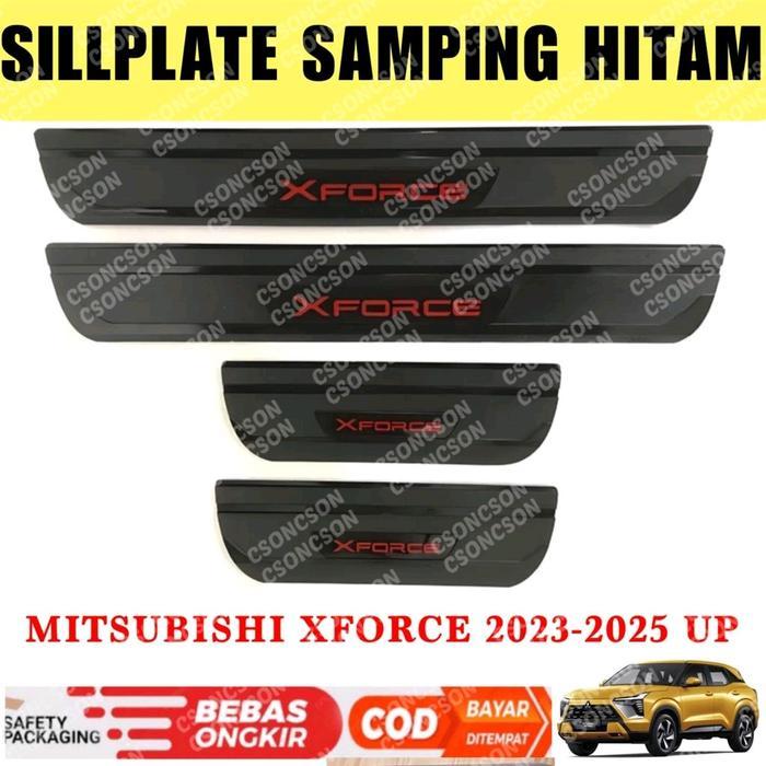 Sillplate Samping Mitsubishi Xforce 2023 2024 2025 Hitam O1