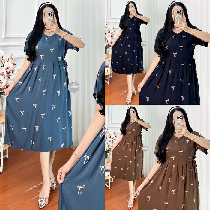 Daster wanita Panjang Rayon Grade A Busui Resleting Depan | Daster chibi Terbaru | Daster kekinian |