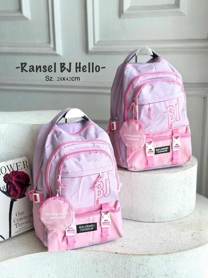 Tas Ransel BJ HELLO Tas punggung Tas Fungsional