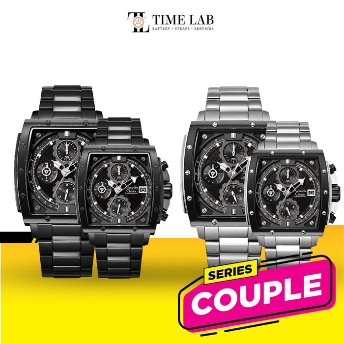 JAM TANGAN COUPLE ALEXANDRE CHRISTIE AC6376 / AC 6376 ORIGINAL
