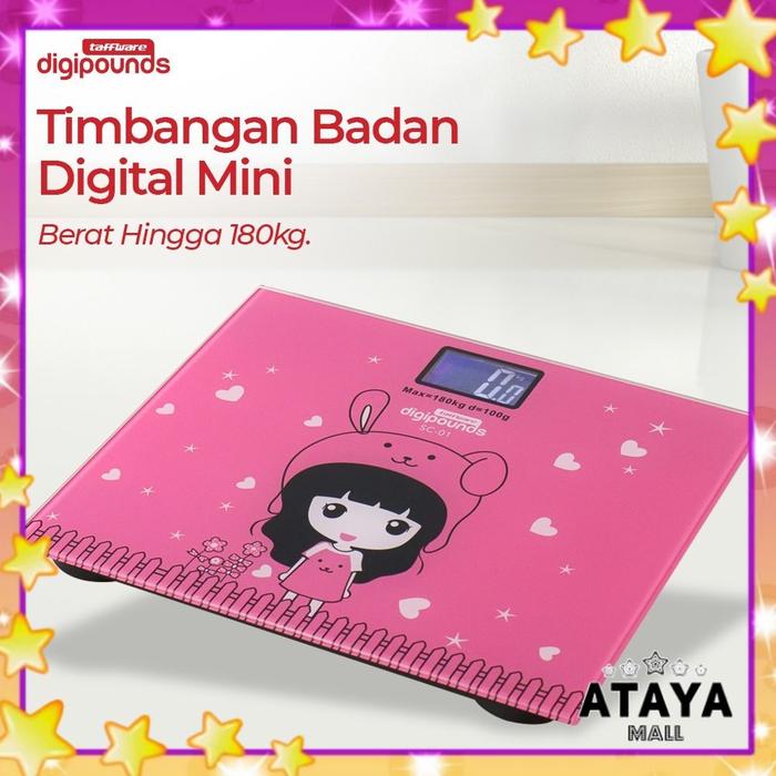 Timbangan Badan Karakter/ Timbangan Badan Mini Digital Desain Kartun/Timbangan Badan Digital