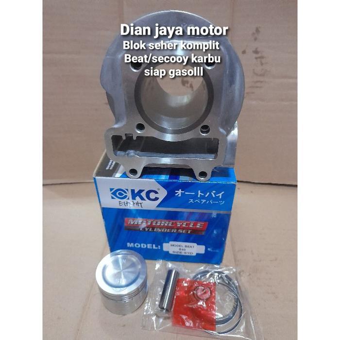 KC BORING KIT BLOK SEHER BEAT KARBU SCOOPY KARBU SPACY KARBU KVY KC PREMIER CYLINDER BLOCK HONDA BEA