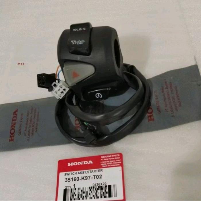 holder saklar sakelar kanan stater PCX 150 LED lokal ori ahm honda