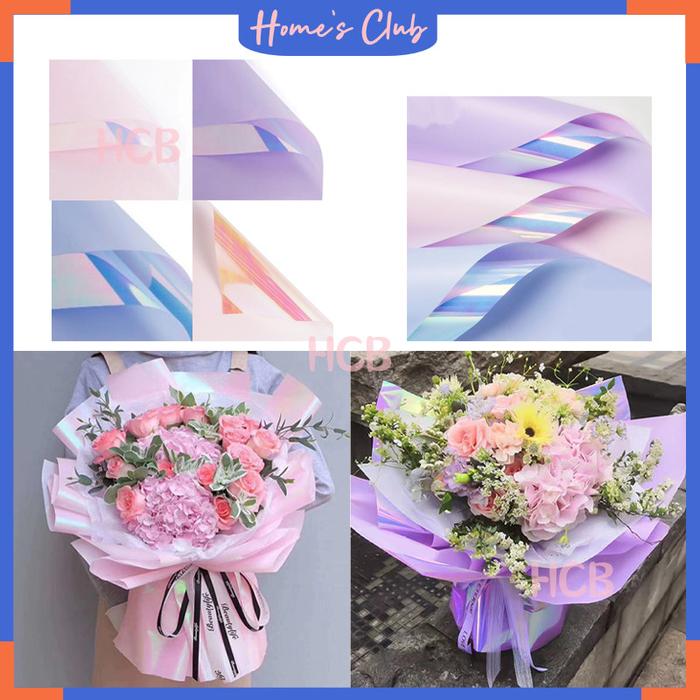 Kertas Buket Hologram Paper / Hologram Flower Wrapping Paper Waterproof