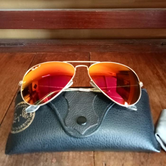 kacamata rayban Aviator 3025 p black ori