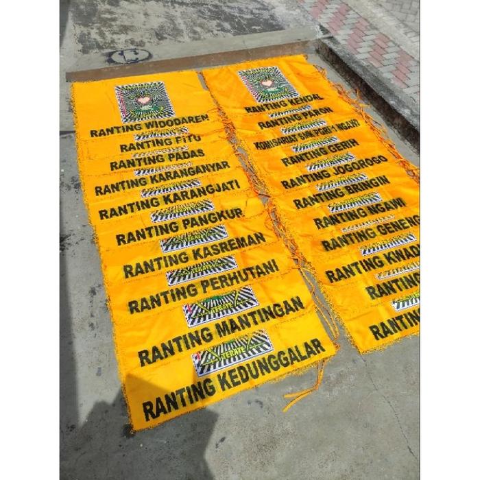 Safitiri Bendera Psht Tambahan Nama Rayon Ranting Cabang // Bendera Psht 2 Sisi // Bendera Psht Kuni