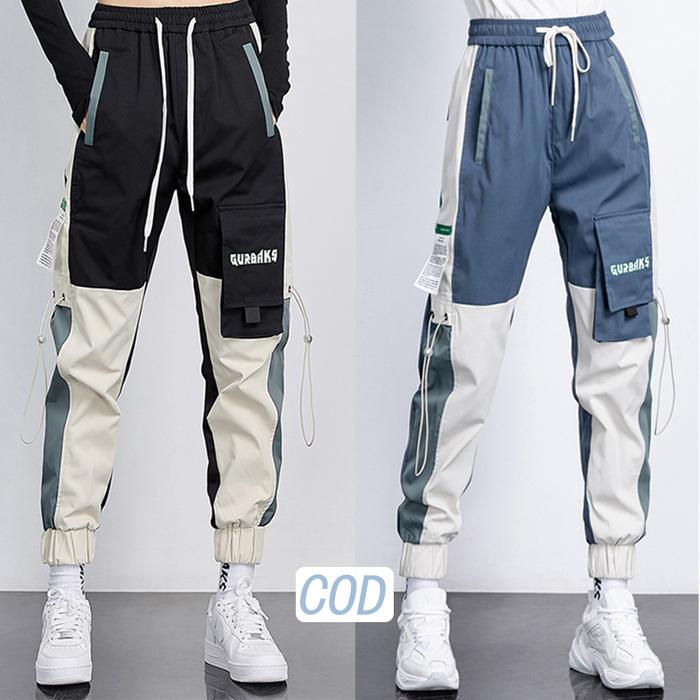 Celana cargo panjang wanita celana olahraga panjang wanita Celana Jogging training parasut sweatpant