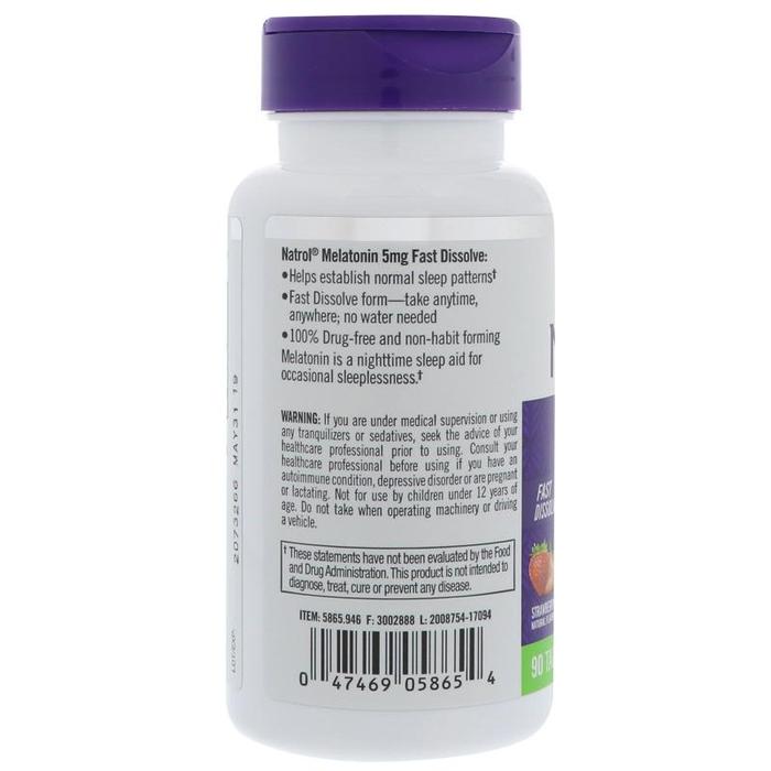Natrol Melatonin 5 mg 90 tablet gratis pengiriman