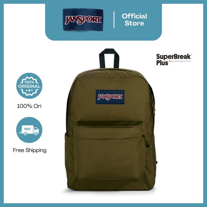 Jansport Tas Ransel Backpack Daypack Superbreak Plus Army Green Sekolah
