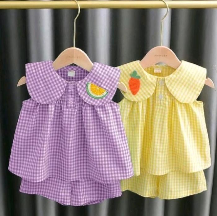 BAJU SETELAN EIKO ANAK PEREMPUAN/SET KIDS EIKO PREMIUM/SET EIKO USIA 1-7 TAHUN