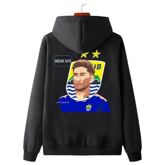 Sweater DAISUKE SATO Hoodie Bahan Cotton Fleece | Ritsleting & Jumper | Pullover & Zipper Hoodie | R