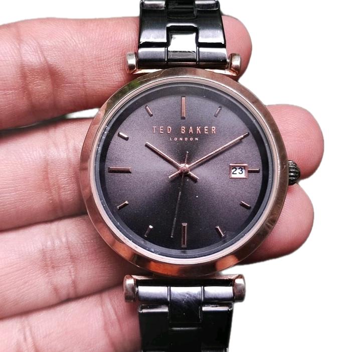 Ted Baker London Jam Tangan Wanita Asli TE1003 1523 Diameter 38mm Normal Lancar Batre Baru Ganti Kre