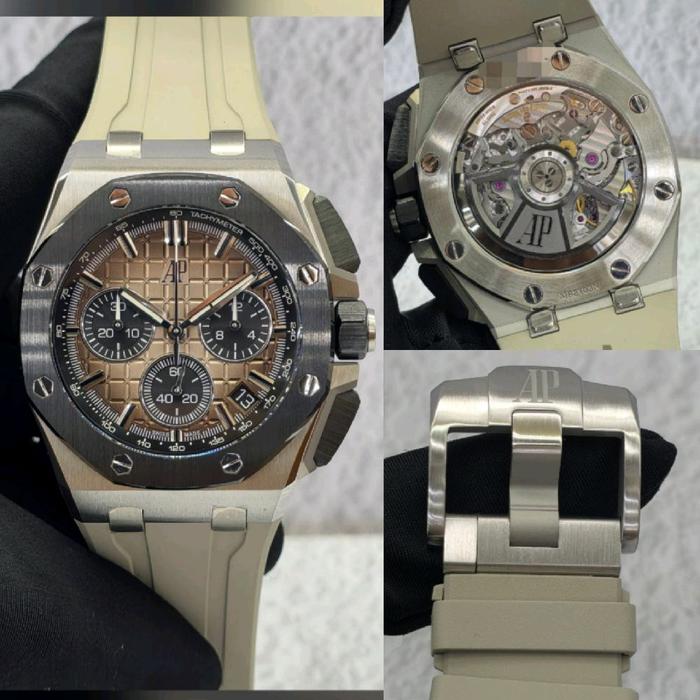 Dr.Jam II AP ROO R0Y4L 04K 0FF5H0R3 CHRONO TAUPE REF.26420SO APSF 43MM TOP TIER 5