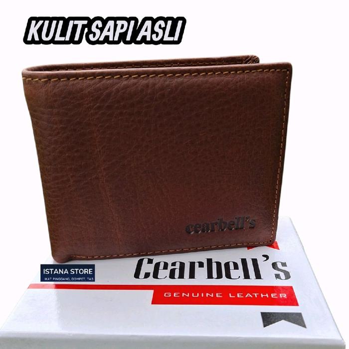 Dompet Pria Cearbell's Kulit Sapi Asli Natural Matt