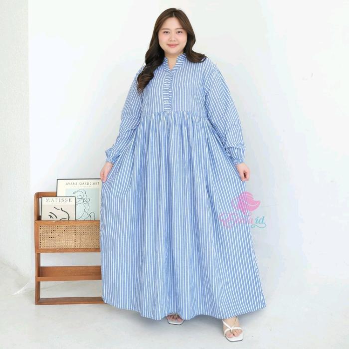Jumbo gamis saffa katun flanel premium ld 120 130 140 cm