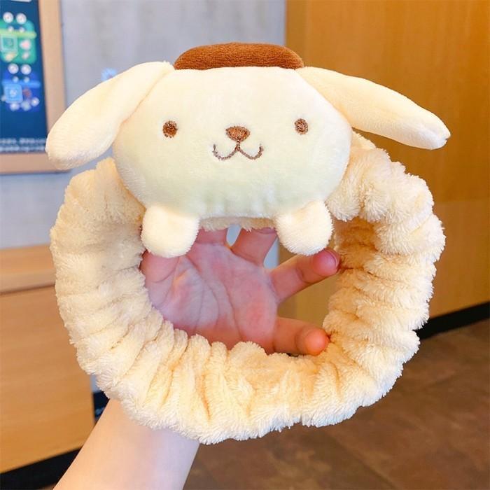 Bando Handuk Cinamol/ Bandana Handuk Boneka Sanrio Cinnamoroll Kuromi Terbaru