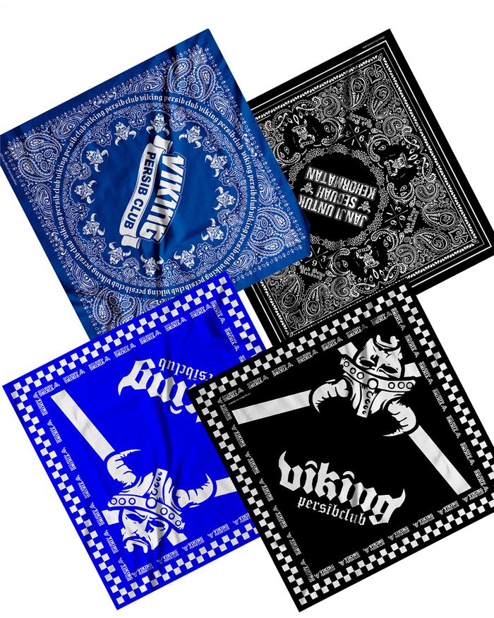 BANDANA SCARF SLAYER - VIKING PERSIB CLUB - BIRU HITAM