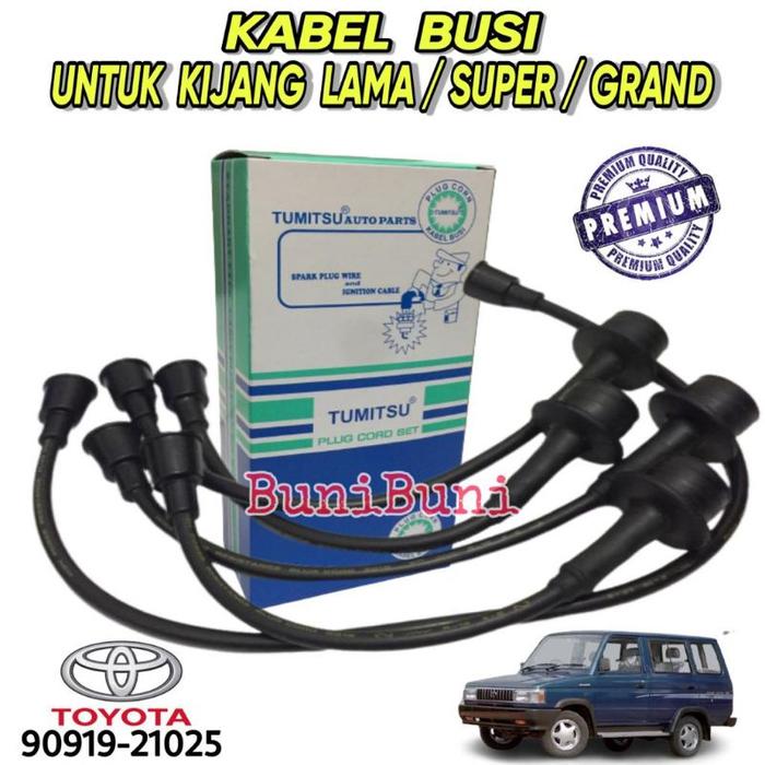 KABEL BUSI Koil Mobil KIJANG LAMA 4K / SUPER 5K / GRAND & KAPSUL NON EFI (1 SET)