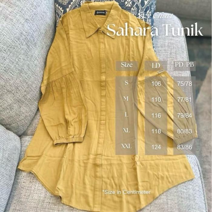 TUNIK SAHARA by JOURNEY SCARVES ORIGINAL tunik JP ORI Atasan Wanita Muslim Dewasa  Remaja Linen Kanc
