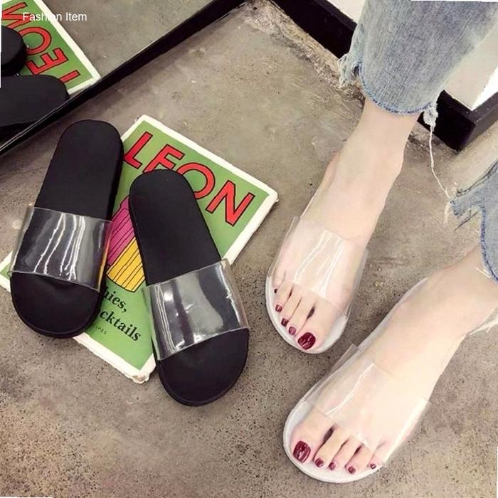 VianzShoes - Sendal / Sandal Flat Karet Jelly Wanita Dewasa Casual MIKKA BENING 42 terbaru | Kekinia