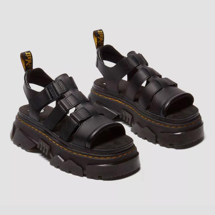 DR. MARTENS MATTISON 3 STRAP SANDALS BLACK ATHENA ORIGINAL BNIB