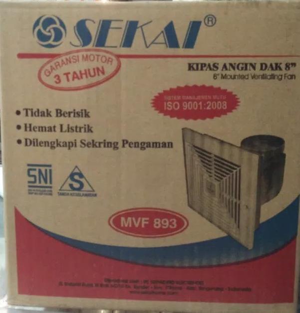 Sekai Ceiling Exhaust Plafon 8" MVF893