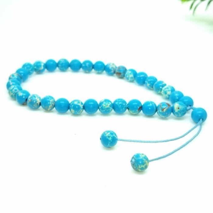 Gelang Tasbih Pirus Persia Natural/Original Jaminan Asli.