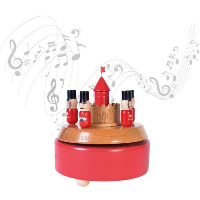 Round Rotating Nutcracker Music Box Christmas Music Box For Lover